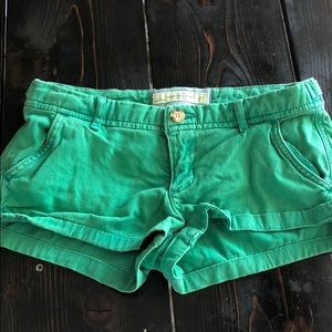 Green shorts